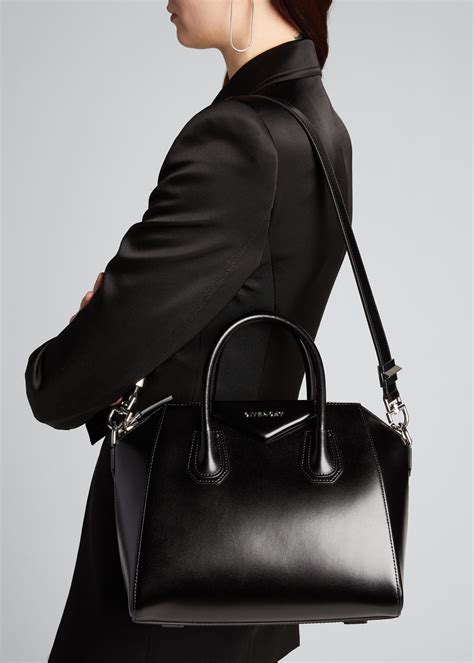 givenchy new antigona medium natural calf leather black satchel|small antigona soft leather satchel.